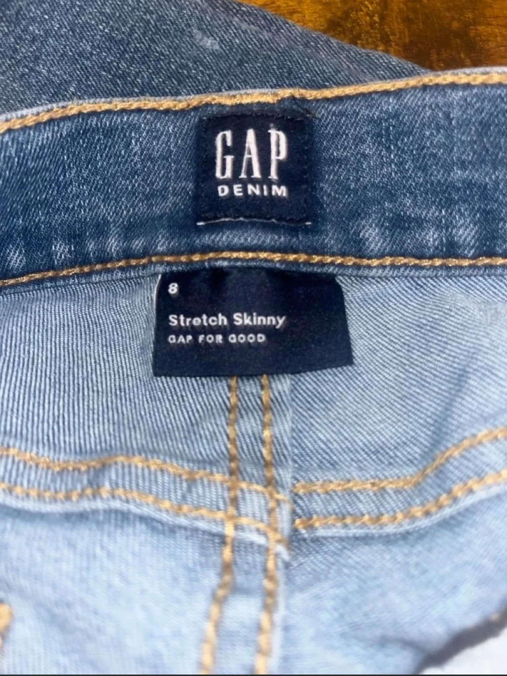 GAP kids Slim Straight Jeans - Dark Wash Blue